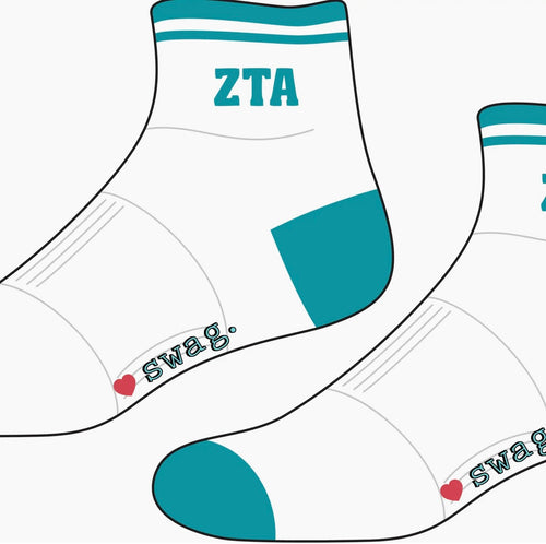 Zeta Tau Alpha Ankle Socks