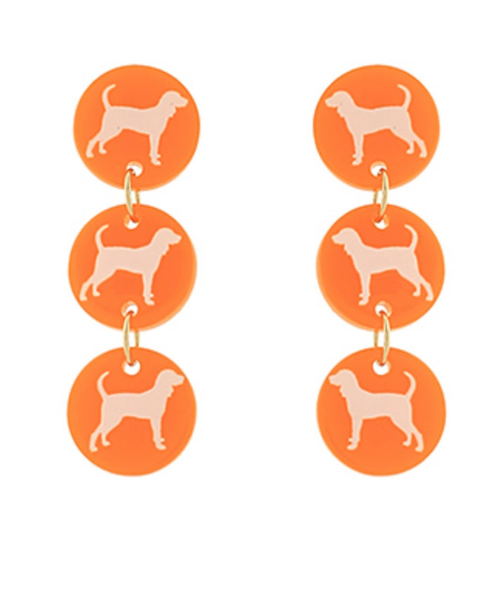 Three Tiered Smokey Earrings