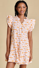 Load image into Gallery viewer, Tennessee Toile Flutter Sleeve Dress