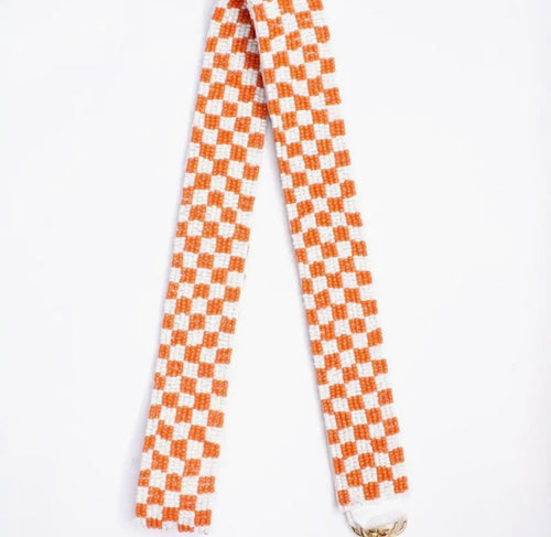 Checkered Beaded Strap