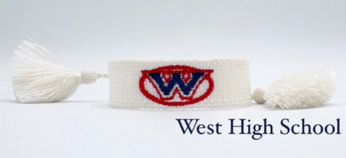 West High School Tassel Bracelet