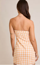 Load image into Gallery viewer, Strapless Check Mini Dress