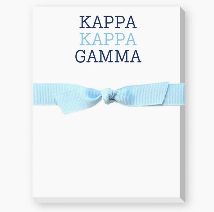 Kappa Kappa Gamma Sorority Notepad