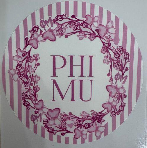 Phi Mu Sticker