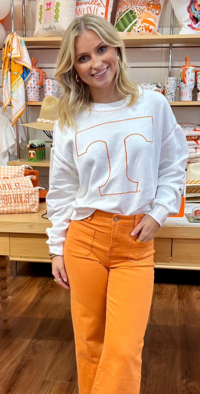Power T Embroidered Sweatshirt