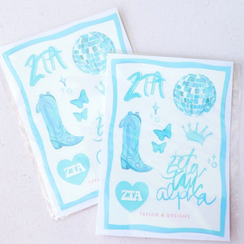 Zeta Tau Alpha Sticker Sheet