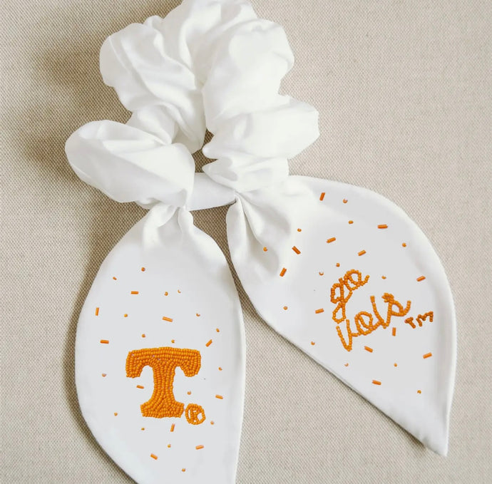 University of Tennessee Beaded Scrunchie