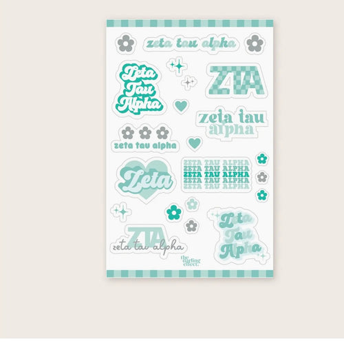 Zeta Tau Alpha Sticker Sheet