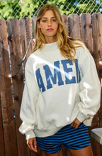 Load image into Gallery viewer, WWJD and Amen Reversible Mock Neck Sweatshirt