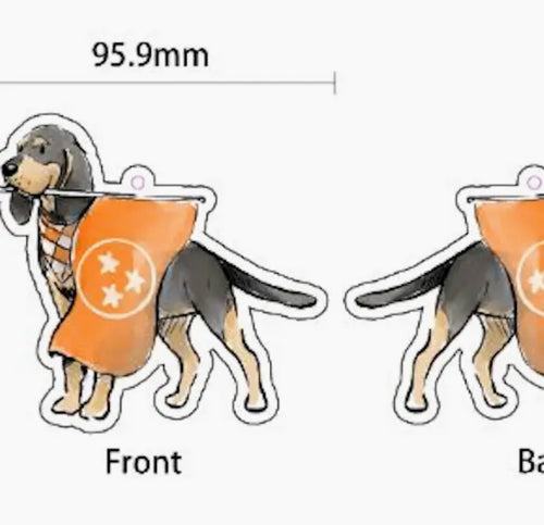 Smokey Carrying Flag Car Air Freshener