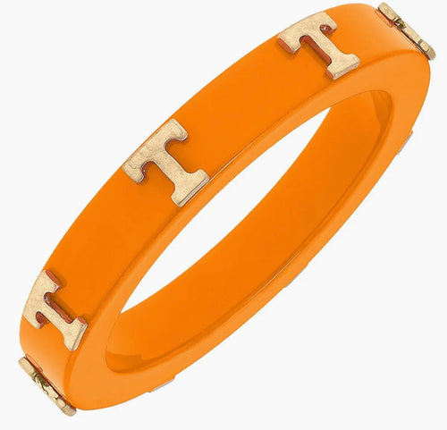 Tennessee Volunteers Resin Logo Bangle in Orange