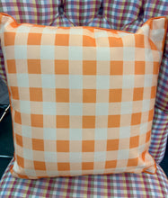 Load image into Gallery viewer, Hound Dog and Gingham Pillow 18x18