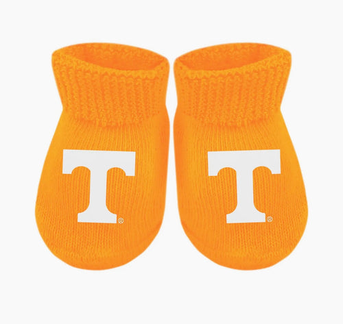 Orange New Born Booties