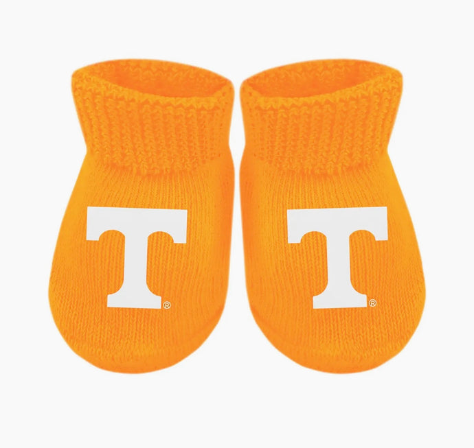 Orange New Born Booties