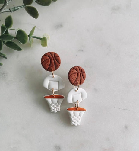Basketball Dangle Earrings