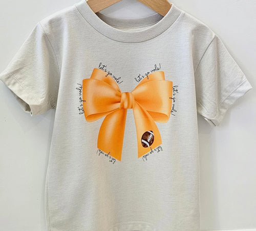 Let’s Go Vols Bow Girls Tee