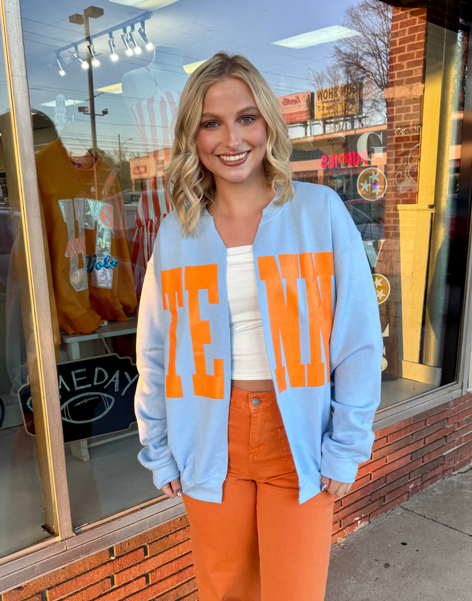 Lady VOLS Blue TENN Sweatshirt Cardigan
