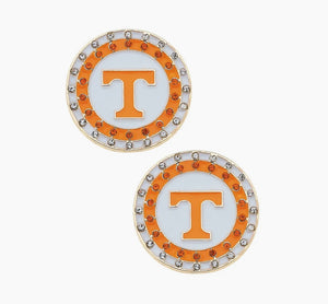 Tennessee Disc Stud Earrings
