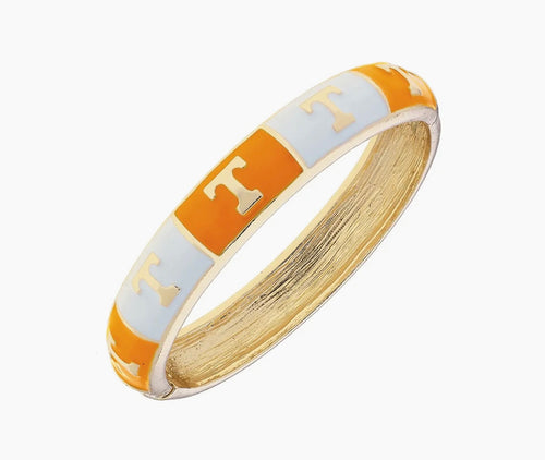 Power T Checker Hinge Bangle
