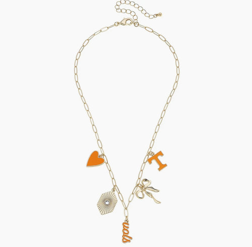 VOLS Paper Clip Charm Collector Necklace