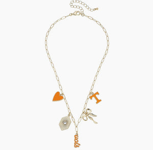 VOLS Paper Clip Charm Collector Necklace