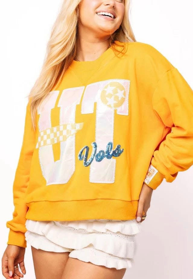 Queen of Sparkles Metallic Words Icon Sweatshirt