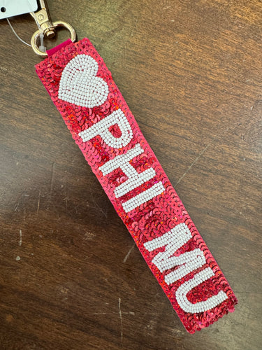 Phi Mu Wristlet