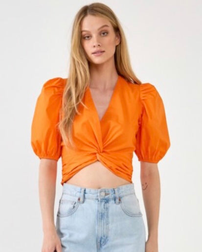 Orange Twist Top